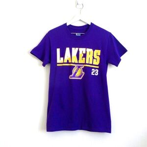 NEW! NBA Lakers Lebron James 23 Purple T-Shirt Size Small